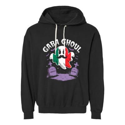 Halloween Graveyard Gaba Ghoul Ghost Garment-Dyed Fleece Hoodie