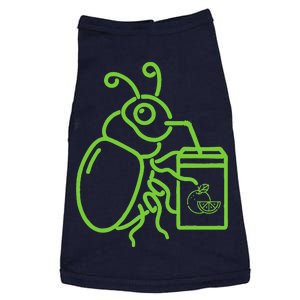 Halloween Graphic Green Halloween Beetle Drink Juice Doggie Tank