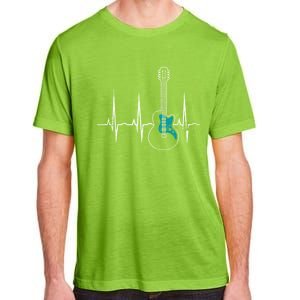 Heartbeat Guitarist Guitar Gift Adult ChromaSoft Performance T-Shirt