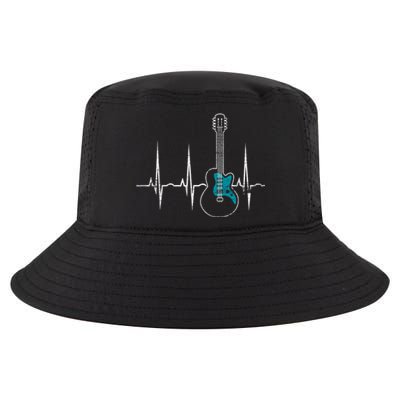 Heartbeat Guitarist Guitar Gift Cool Comfort Performance Bucket Hat