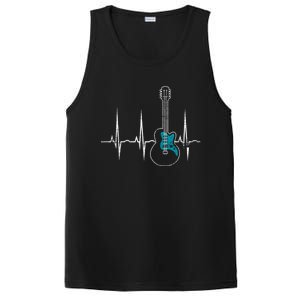 Heartbeat Guitarist Guitar Gift PosiCharge Competitor Tank