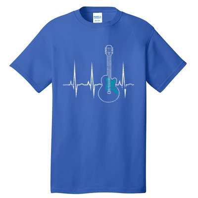 Heartbeat Guitarist Guitar Gift Tall T-Shirt