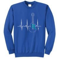 Heartbeat Guitarist Guitar Gift Tall Sweatshirt