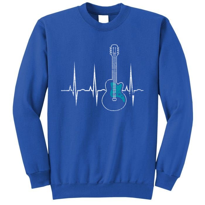 Heartbeat Guitarist Guitar Gift Tall Sweatshirt