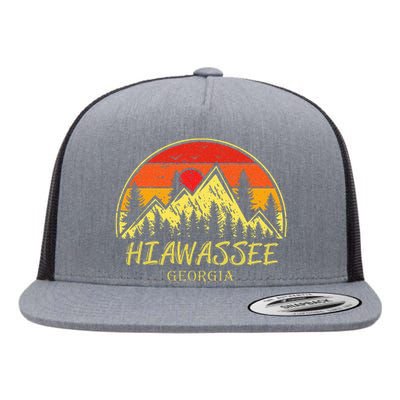 Hiawassee Georgia Ga Mountains Hike Hiking Souvenir Flat Bill Trucker Hat