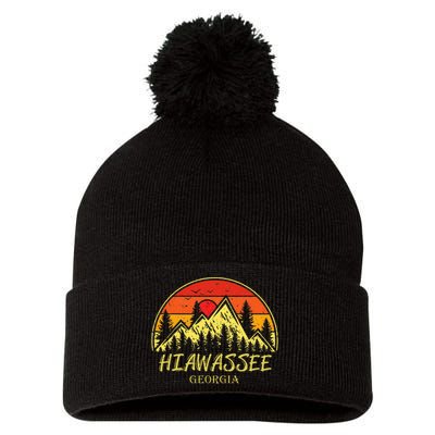 Hiawassee Georgia Ga Mountains Hike Hiking Souvenir Pom Pom 12in Knit Beanie