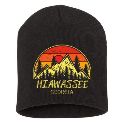 Hiawassee Georgia Ga Mountains Hike Hiking Souvenir Short Acrylic Beanie