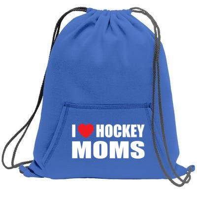 Hockey Great Gift I Love Hockey Moms Gift Sweatshirt Cinch Pack Bag