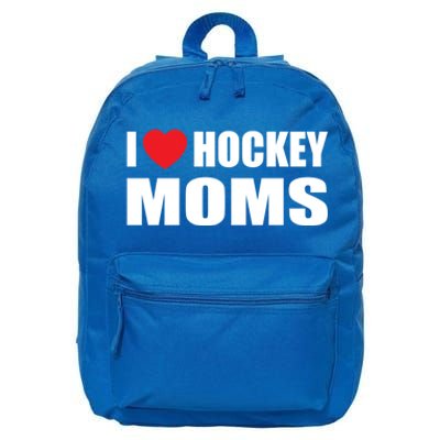 Hockey Great Gift I Love Hockey Moms Gift 16 in Basic Backpack