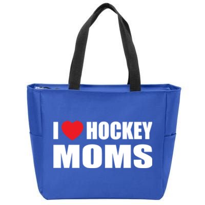 Hockey Great Gift I Love Hockey Moms Gift Zip Tote Bag