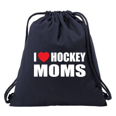 Hockey Great Gift I Love Hockey Moms Gift Drawstring Bag