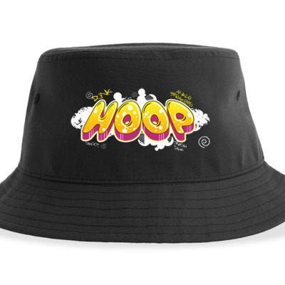 Hoop Graffiti Gift For Basketball Player Streetball Fan Sustainable Bucket Hat