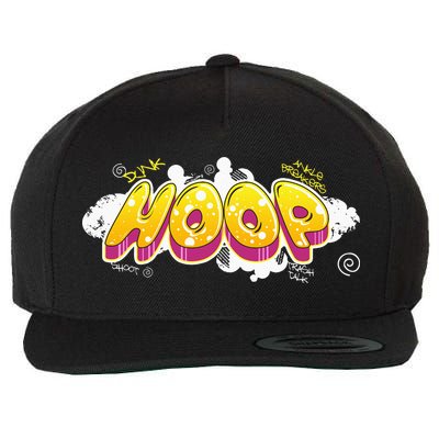 Hoop Graffiti Gift For Basketball Player Streetball Fan Wool Snapback Cap