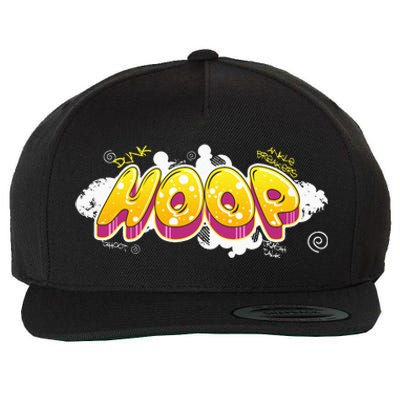 Hoop Graffiti Gift For Basketball Player Streetball Fan Wool Snapback Cap