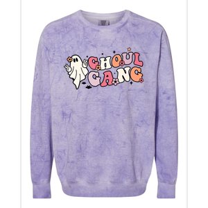 Halloween Ghoul Gang Groovy Hey Boo Pumpkin Boo Crew Funny Gift Colorblast Crewneck Sweatshirt