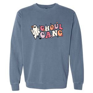 Halloween Ghoul Gang Groovy Hey Boo Pumpkin Boo Crew Funny Gift Garment-Dyed Sweatshirt