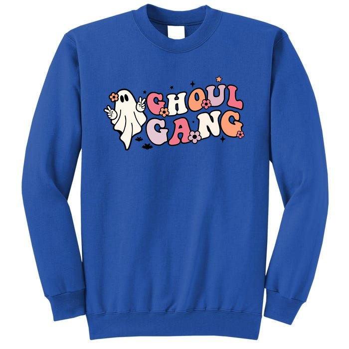 Halloween Ghoul Gang Groovy Hey Boo Pumpkin Boo Crew Funny Gift Tall Sweatshirt