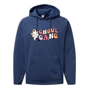 Halloween Ghoul Gang Groovy Hey Boo Pumpkin Boo Crew Funny Gift Performance Fleece Hoodie