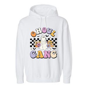 Halloween Ghoul Gang Groovy Hey Boo Pumpkin Boo Crew Funny  Garment-Dyed Fleece Hoodie