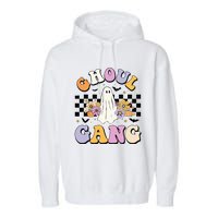 Halloween Ghoul Gang Groovy Hey Boo Pumpkin Boo Crew Funny  Garment-Dyed Fleece Hoodie