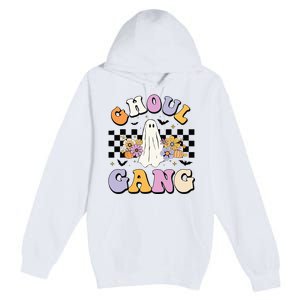 Halloween Ghoul Gang Groovy Hey Boo Pumpkin Boo Crew Funny  Premium Pullover Hoodie