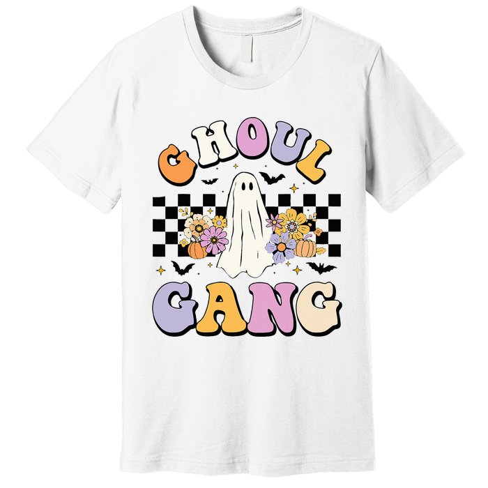 Halloween Ghoul Gang Groovy Hey Boo Pumpkin Boo Crew Funny  Premium T-Shirt