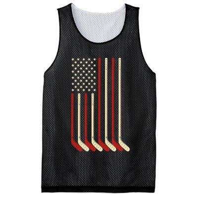 Hockey Goalie Gift Usa Flag Hockey Stick Ice Hockey Gift Mesh Reversible Basketball Jersey Tank