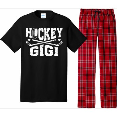 Hockey Gigi Grandma Gigi Of A Hockey Player Gigi Gift Pajama Set