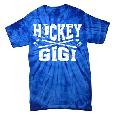 Hockey Gigi Grandma Gigi Of A Hockey Player Gigi Gift Tie-Dye T-Shirt