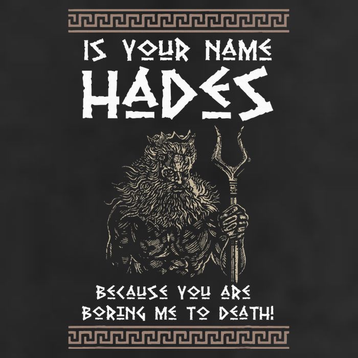 Hades Greek God And Ancient Greek Mythology History Buff Garment-Dyed Heavyweight T-Shirt