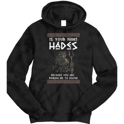 Hades Greek God And Ancient Greek Mythology History Buff Tie Dye Hoodie