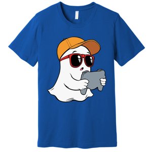 Halloween Ghost Gamer Scary Costume Gaming Gift Premium T-Shirt