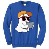 Halloween Ghost Gamer Scary Costume Gaming Gift Tall Sweatshirt