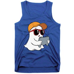 Halloween Ghost Gamer Scary Costume Gaming Gift Tank Top