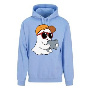 Halloween Ghost Gamer Scary Costume Gaming Gift Unisex Surf Hoodie