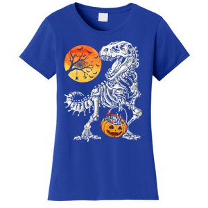 Halloween Great Gift Dinosaur Skeleton T Rex Scary Gift Women's T-Shirt