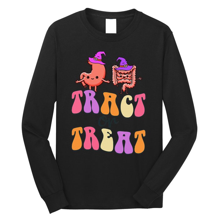 Halloween Gastro Gastroenterology Gi Nurse Tract Or Treat Long Sleeve Shirt