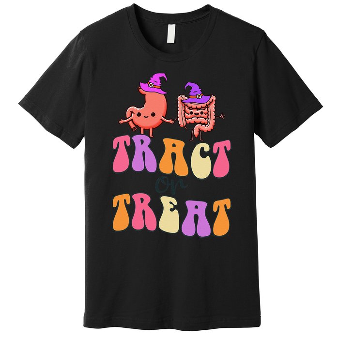 Halloween Gastro Gastroenterology Gi Nurse Tract Or Treat Premium T-Shirt