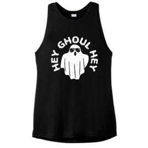 Hey Ghoul Hey Funny Halloween Boo Spooky Trick Or Treat Ladies PosiCharge Tri-Blend Wicking Tank