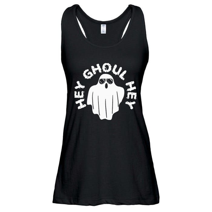 Hey Ghoul Hey Funny Halloween Boo Spooky Trick Or Treat Ladies Essential Flowy Tank