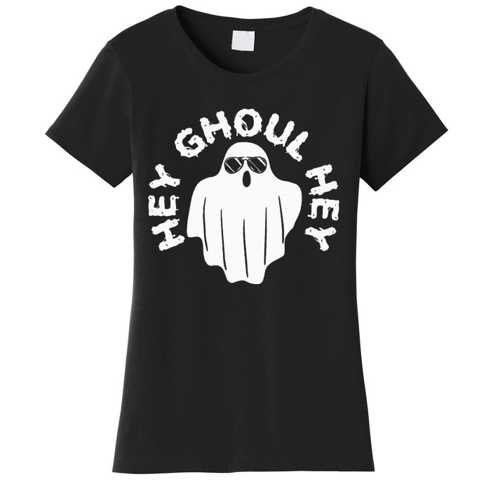 Hey Ghoul Hey Funny Halloween Boo Spooky Trick Or Treat Women's T-Shirt