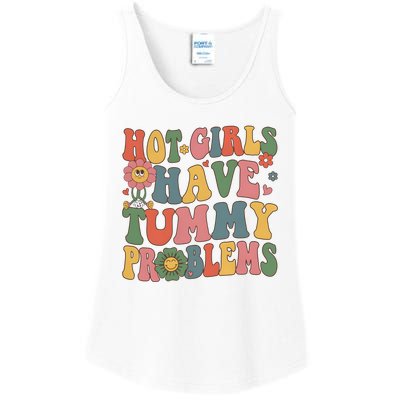 Hot Girl Have Tummy Problems Ladies Essential Tank