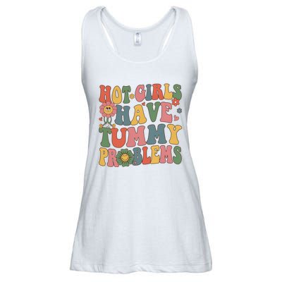 Hot Girl Have Tummy Problems Ladies Essential Flowy Tank