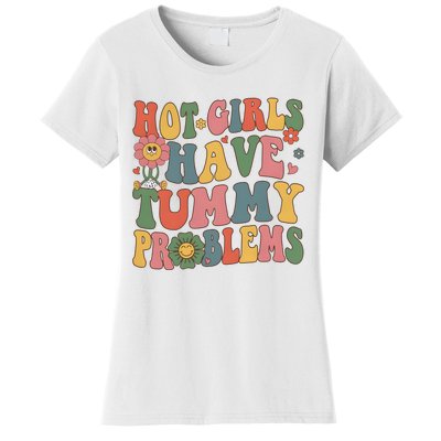 Hot Girl Have Tummy Problems Women's T-Shirt