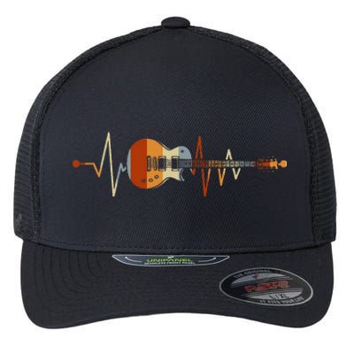 Heartbeat Guitar Flexfit Unipanel Trucker Cap