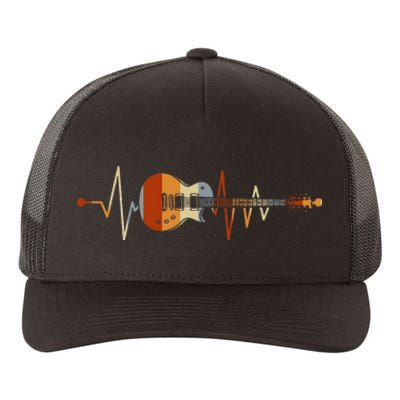 Heartbeat Guitar Yupoong Adult 5-Panel Trucker Hat