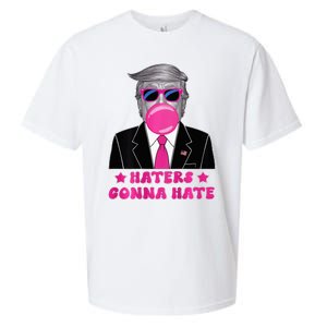 Haters Gonna Hate Funny Sunglasses Trump Bubble Gum 2024 Sueded Cloud Jersey T-Shirt