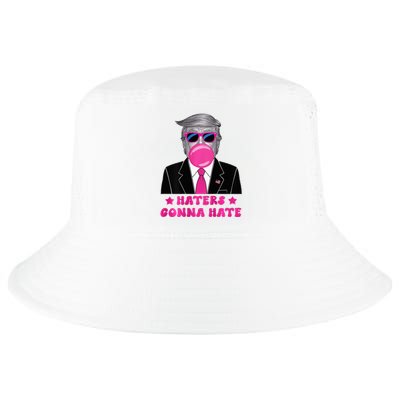 Haters Gonna Hate Funny Sunglasses Trump Bubble Gum 2024 Cool Comfort Performance Bucket Hat