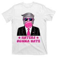 Haters Gonna Hate Funny Sunglasses Trump Bubble Gum 2024 T-Shirt