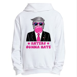 Haters Gonna Hate Funny Sunglasses Trump Bubble Gum 2024 Urban Pullover Hoodie